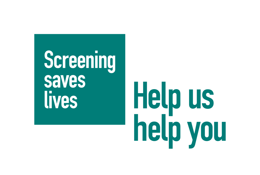 NHS Help Us Help You icon. Screening saves lives